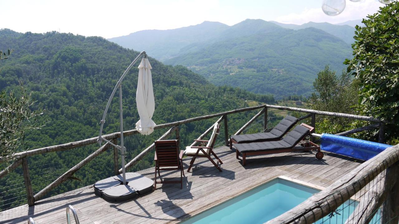 Piscina Con Vista Villa Bagni di Lucca Exterior photo